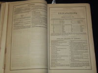 1863 LIPPINCOTT'S COMPLETE PRONOUNCING GAZETTEER - 2182 PAGES - KD 7462A