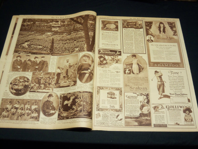 1923 JUNE 24 NEW YORK TIMES PICTURE SECTION NO. 5 & 6 - ENGLISH DERBY - NT 8876