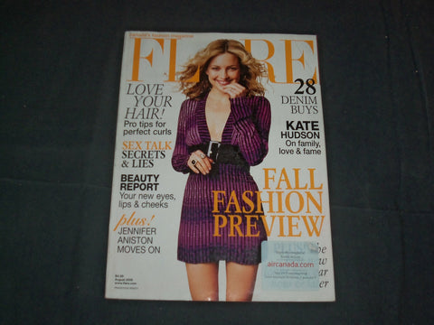 2006 AUGUST FLARE MAGAZINE - CANADA - KATE HUDSON COVER - FASHION - B 5849
