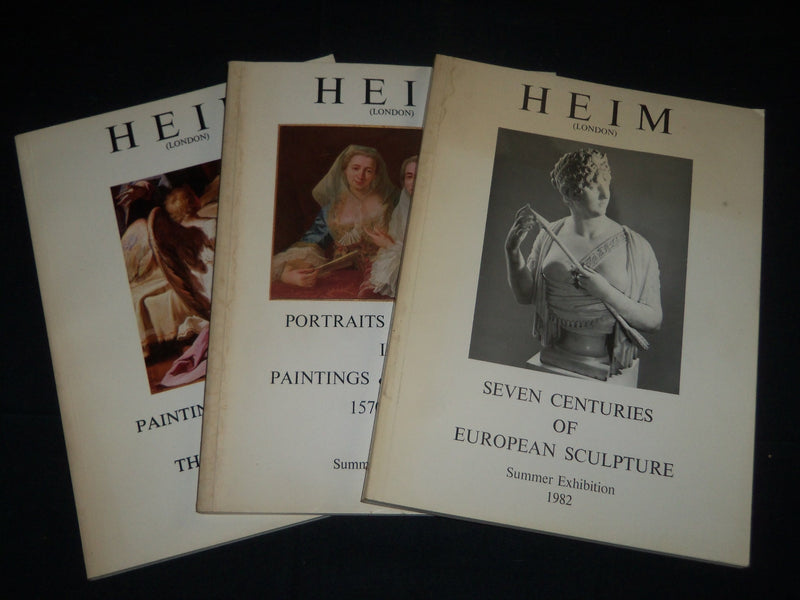 1982-1984 HEIM LONDON EXHIBITION CATALOGUES LOT OF 3 - ART - O 1401
