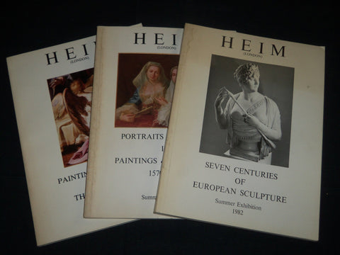 1982-1984 HEIM LONDON EXHIBITION CATALOGUES LOT OF 3 - ART - O 1401