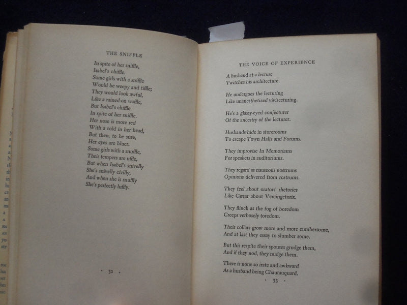 1942 OGDEN NASH'S GOOD INTENTIONS HARDCOVER BOOK - KD 8658