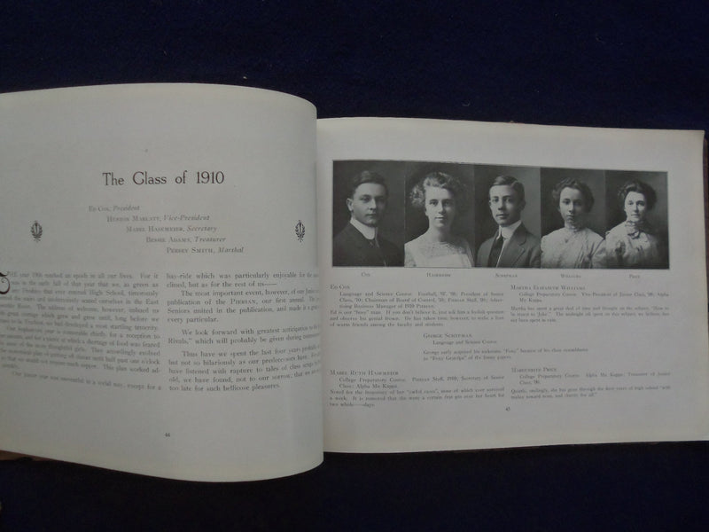 1910 PIERIAN RICHMOND HIGH SCHOOL YEARBOOK - RICHMOND, INDIANA - YB 1925T