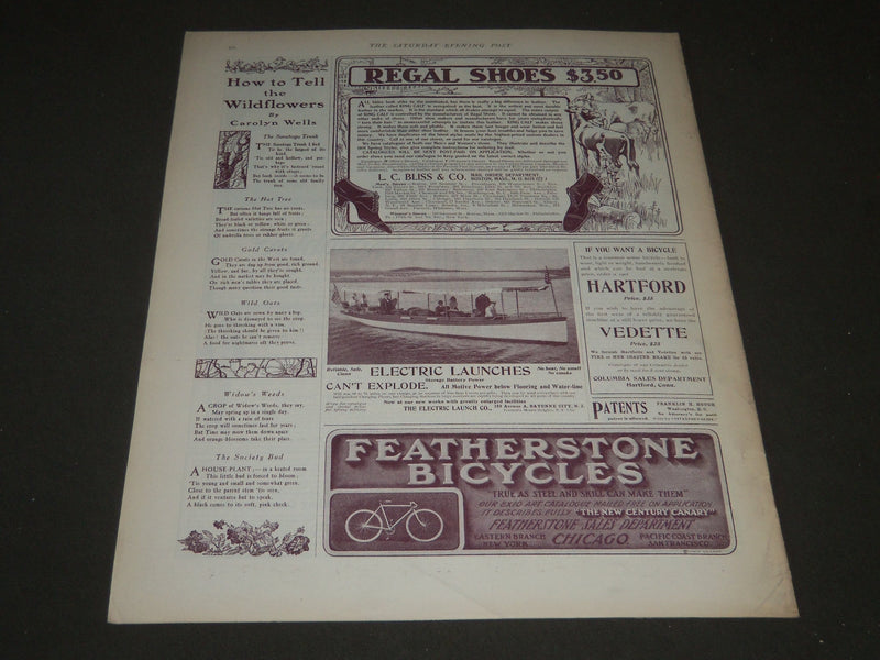 1901 MARCH 23 THE SATURDAY EVENING POST MAGAZINE - ILLUSTRATED COVER - SP 525