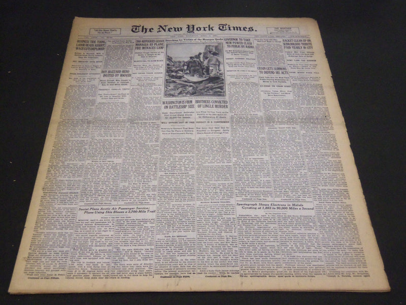 1931 APRIL 4 NEW YORK TIMES - SEARCHING FOR VICTIMS OF MANAGUA QUAKE - NT 4999
