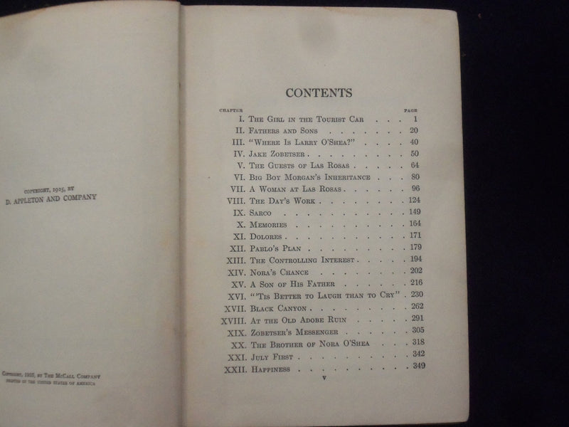 1925 A SON OF HIS FATHER HARDCOVER BOOK BY HAROLD BELL WREIGHT - KD 9037
