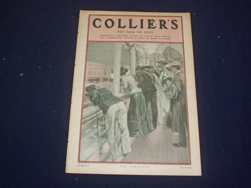 1903 JUNE 13 COLLIER'S MAGAZINE - THE SEAGOERS - ST 6671