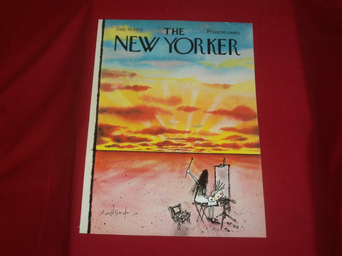 1973 JULY 16 NEW YORKER MAGAZINE FRONT COVER ONLY - GREAT ART FOR FRAMING
