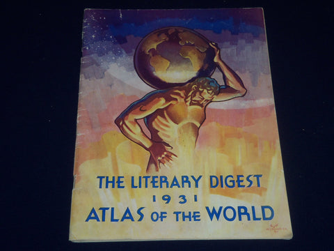 1931 THE LITERARY DIGEST ATLAS OF THE WORLD - GREAT MAPS - SP 2649