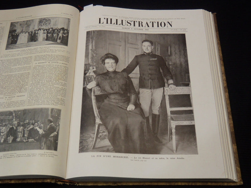 1910 JULY-DECEMBER L'ILLUSTRATION FRENCH MAGAZINE BOUND VOLUME