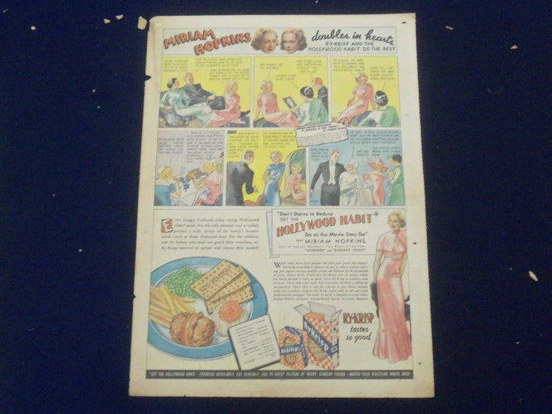 1930'S-1950'S MOVIE STAR COLOR COMICS ADS - LOT OF 5 - NP 5259