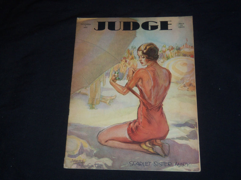 1929 SEPTEMBER 7 JUDGE MAGAZINE - SCARLET SISTER MARY - ST 5570