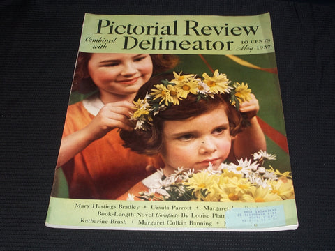 1937 MAY PICTORIAL REVIEW MAGAZINE - BEAUTIFUL FRONT COVER - E 2676