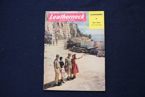 1956 JUNE LEATHERNECK MAGAZINE - MORRO CASTLE IN SAN JUAN COVER - E 19002