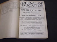 1920 JANUARY-DECEMBER JOURNAL OF EDUCATION BOUND VOLUME - COMPLETE YEAR - R 930