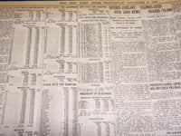 1916 NOVEMBER 8 NEW YORK TIMES - ELECTION CLOSE WILSON 264 HUGHES 251 - NT 7687