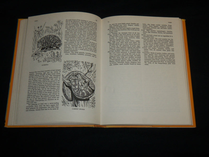 1974 AN ILLUSTRATED ENCYCLOPEDIA OF ABORIGINAL HARDCOVER BOOK - KD 7157