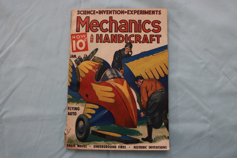 1938 JANUARY MECHANICS AND HANDICRAFT MAGAZINE - K 3273