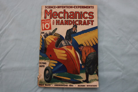 1938 JANUARY MECHANICS AND HANDICRAFT MAGAZINE - K 3273
