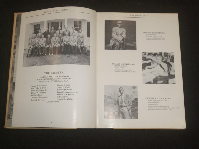 1955 SOUTH KENT SCHOOL YEARBOOK - SOUTH KENT, CONNECTICUT - YB 2256