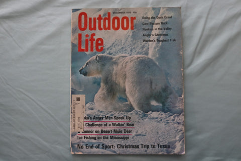 1970 DECEMBER OUTDOOR LIFE MAGAZINE - AN ILLUSTRATED POLAR BEAR COVER - E 26678