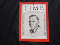 1933 NOVEMBER 6 TIME MAGAZINE - GEORGE NELSON PEEK - T 395