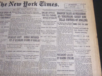 1929 AUG 18 NEW YORK TIMES - SINCLAIR APPEALS FOR FULL PARDON ON PLEA - NT 6873