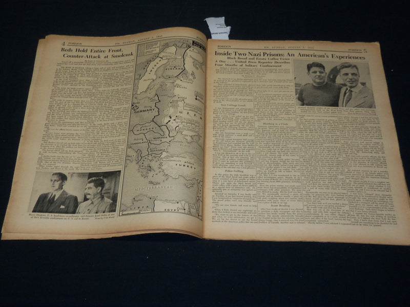 1941 AUGUST 3 PM'S WEEKLY NEWSPAPER - JAPS IN HAWAII TO RESIST U. S. A - NP 4928
