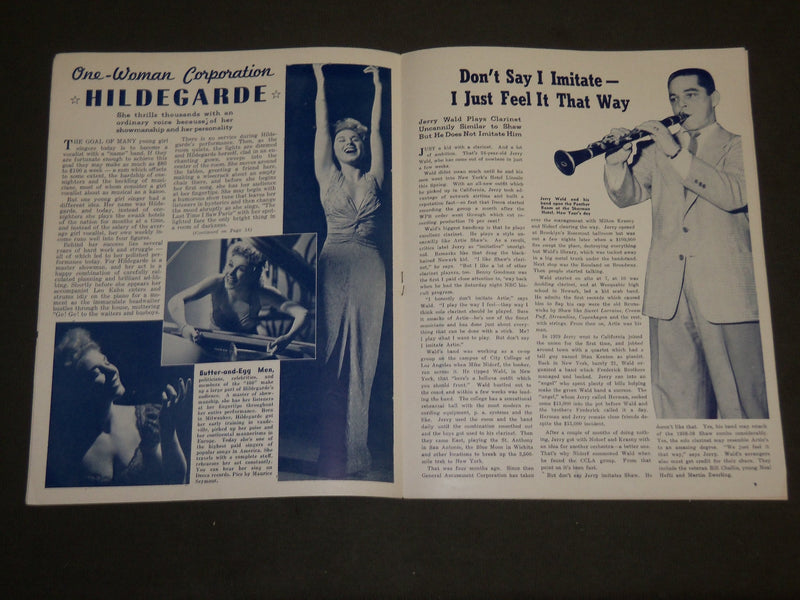 1943 OUR TOWN CHICAGO'S OWN MAGAZINE LOT OF 2 - DEMARCO - PITTS - J 3517