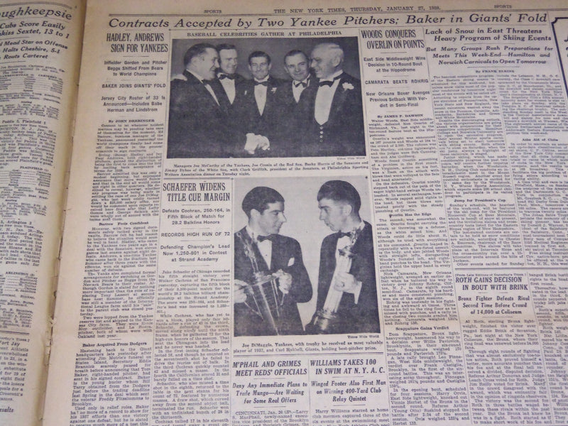 1938 JANUARY 27 NEW YORK TIMES - ICE PERILS NIAGARA BRIDGE, STEEL FAILS- NT 2418