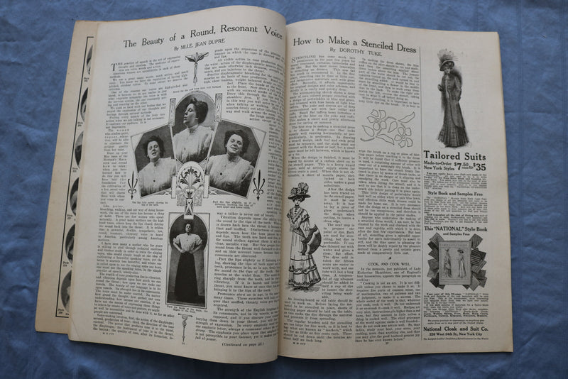 1908 OCTOBER THE MOTHER'S MAGAZINE - GREAT ILLUSTRATIONS & STORIES - ST 1000G