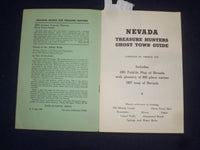 1970'S NEVADA TREASURE HUNTERS GHOST TOWN GUIDE SOFTCOVER BOOK - J 9604