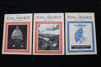 1932-1949 THE ROYAL NEIGHBOR - A HOME - MAGAZINE - LOT OF 37 - O 3709