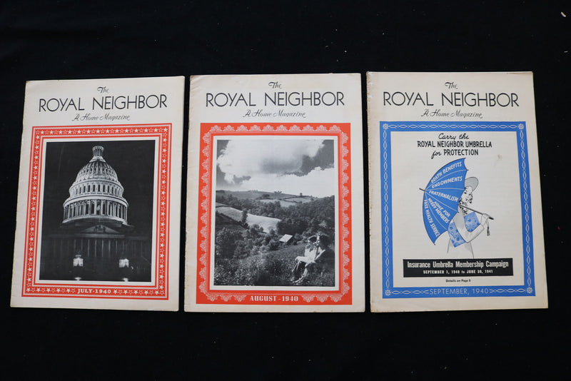 1932-1949 THE ROYAL NEIGHBOR - A HOME - MAGAZINE - LOT OF 37 - O 3709