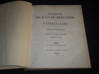 1860 DENKMAELER DER KUNST DES MITTELALTERS IN UNTERITALIEN VOLUME 1-4 - Z 165