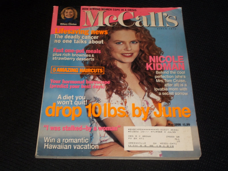 1997 MAY MCCALL'S MAGAZINE - NICOLE KIDMAN FRONT COVER - E 474