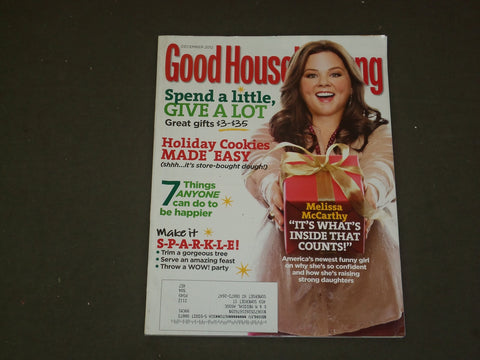 2012 DECEMBER GOOD HOUSEKEEPING MAGAZINE - MELISSA MCCARTHY COVER - B 3939
