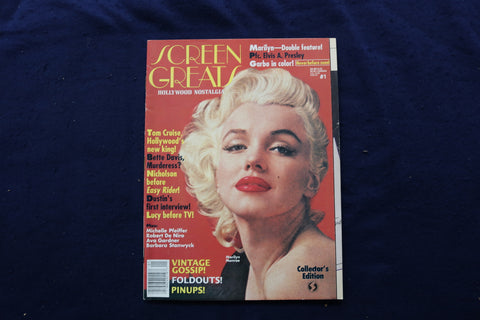 1990 SCREEN GREATS MAGAZINE - MARILYN MONROE COVER - E 18782