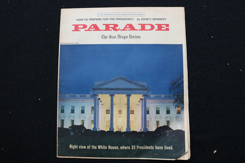 1962 SEPTEMBER 23 PARADE MAGAZINE - THE WHITE HOUSE COVER - E 25625