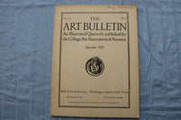 1926 DECEMBER THE ART BULLETIN SOFTCOVER BOOK -COLLEGE ART ASSOCIATION - KD 9589