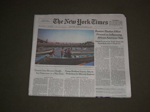 2018 DEC 18 NEW YORK TIMES- RUSSIAN ELECTION EFFORT FOCUSED ON AFRICAN-AMERICANS