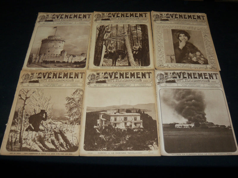 1915-1918 L'EVENEMENT ILLUSTRE WWI FRENCH MAGAZINE LOT OF 38 ISSUES - O 2753