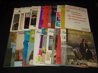 1960-1973 SATURDAY REVIEW MAGAZINE LOT OF 29 ISSUES - NICE COVERS - WR 104E