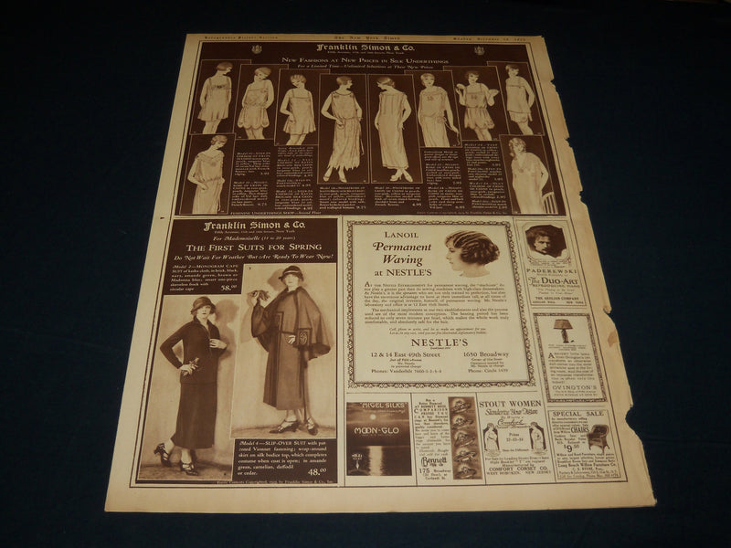 1923 DECEMBER NEW YORK TIMES PICTURE SECTION - ENGLISH BEAUTIES - NT 8889