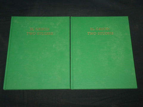 1984 EL GRECO TWO STUDIES HARDCOVER BOOK LOT OF 2 - GEORGE ALLEN - KD 7024