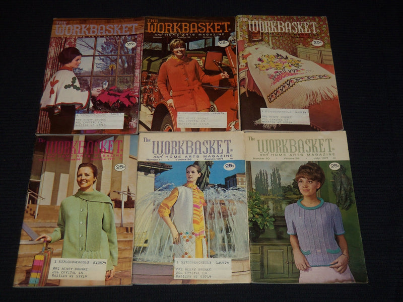 1971-1973 THE WORKBASKET AND HOME ARTS MAGAZINE LOT OF 27 ISSUES - WR 55O