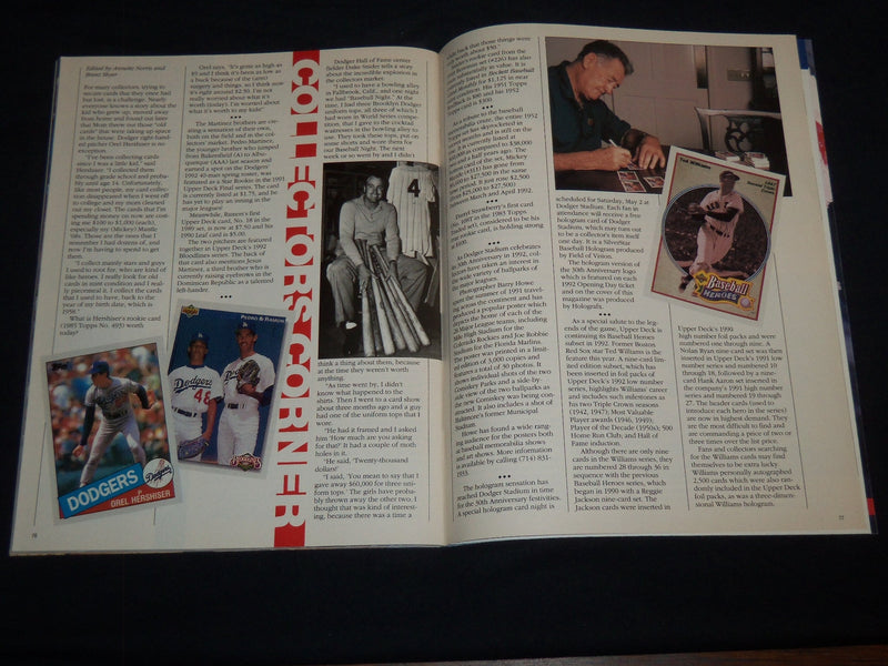 1992 DODGERS MAGAZINE - DARRYL STRAWBERRY & DAVIS ERIC COVER - J 8698