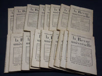 1932 APRIL-DECEMBER LA REVUE UNIVERSELLE FRENCH MAGAZINE LOT OF 18 - WR 263