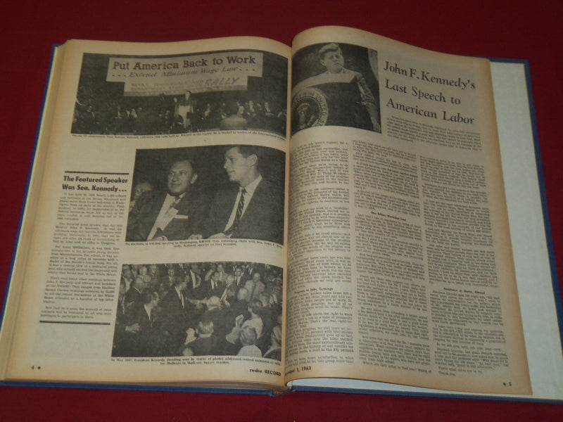 1963 RWDSU RECORD NEWSPAPER BOUND VOLUME NO. 10 - RETAIL - WHOLESALE - R 15C