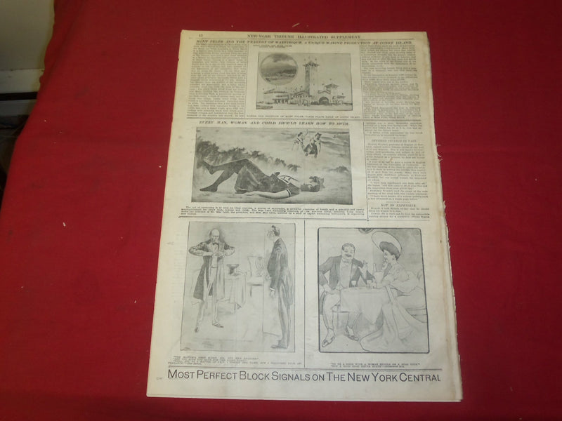 1904 JULY 3 NEW YORK TRIBUNE ILLUSTRATED SUPPLEMENT NEWSPAPER - JULY 4 - NP 3660
